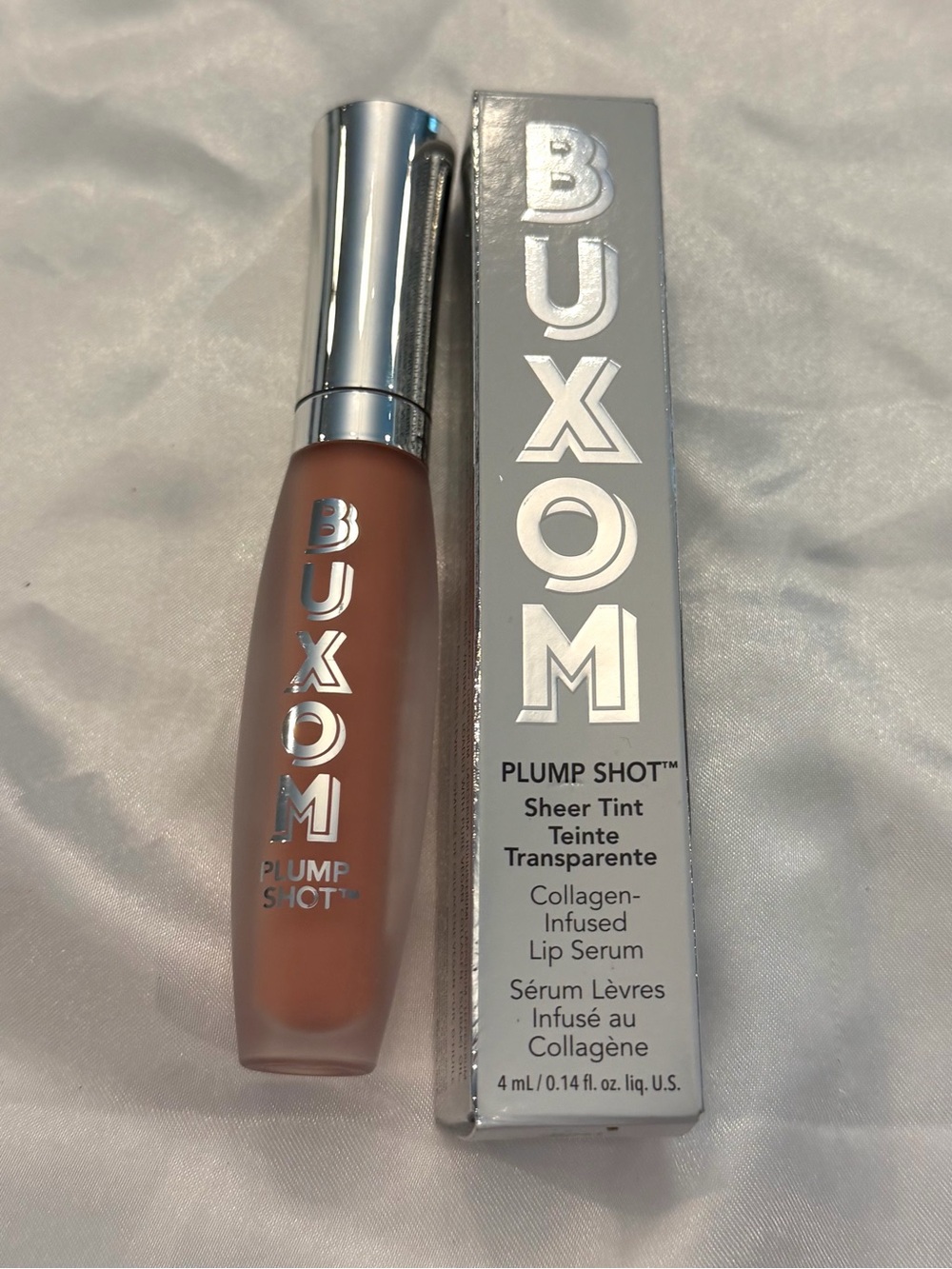 Buxom Plump Shot Sheer Tint Collagen-Infused Lip Serum Gloss SOFT BLUSH New